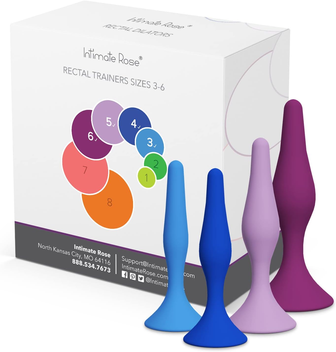 Medium Anal Dilator Set - Sizes 3 - 6
